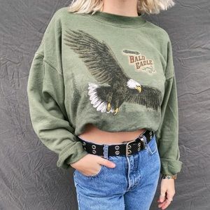 Vintage Crew Neck- Eagle